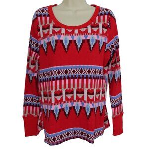 Victorias Secret Womens Small Nordic Waffle Thermal Long Sleeve Shirt Christmas